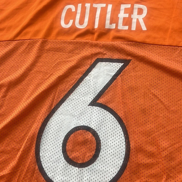 NFL Denver Broncos Cutler 6 Football Jersey Orange V-Neck #6 Size 2XL - Picture 12 of 16